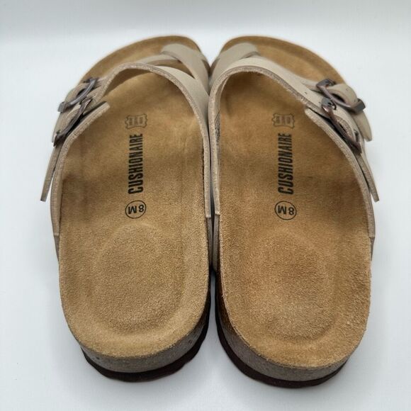 CUSHIONAIRE Women's Cork Footbed Sandal With +Comfort 8 TAUPE - Picture 4 of 7